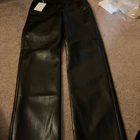 NWT wilfred the Melina high rise vegan leather pants 0 - Picture 8 of 12